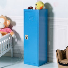 Load image into Gallery viewer, 48&quot; Kid Safe Storage Children Single Tier Metal Locker-Blue
