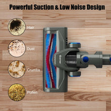 Load image into Gallery viewer, Handheld Stick Vacuum Cleaner with Detachable Battery &amp; Filtration-Blue
