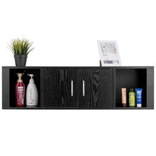 Load image into Gallery viewer, Wall Mounted Floating 2 Door Desk Hutch Storage Shelves
