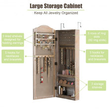 Load image into Gallery viewer, Cabinet Wall/Door Mounted with Mirror Jewelry Armoire

