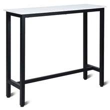 Load image into Gallery viewer, 47&quot; Pub Dining Bar Bistro Table w/ Marble Top-White
