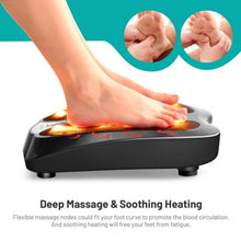 Load image into Gallery viewer, Shiatsu Heated Electric Kneading Foot and Back Massager-Black
