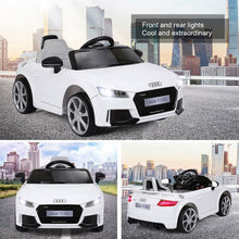 Load image into Gallery viewer, 12V Audi TT RS Electric Remote Control MP3 Kids Riding Car-White
