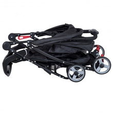 Load image into Gallery viewer, 5-Point Safety System Foldable Lightweight Baby Stroller-Black
