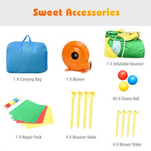 Load image into Gallery viewer, Kids Inflatable Dual Slide Jumping  Castle with 780W Blower

