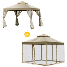 Load image into Gallery viewer, Outdoor 2-Tier 10&#39; x 10&#39; Screw-free Structure Shelter Gazebo Canopy
