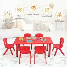 Load image into Gallery viewer, 6-pack Kids Plastic Stackable Classroom Chairs-Red
