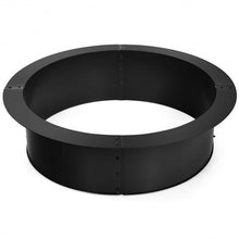 Load image into Gallery viewer, 36 Inch Round Steel Fire Pit Ring Liner Wood Burning Insert
