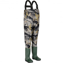 Load image into Gallery viewer, Waterproof Chest Waders Nylon PVC Cleated Bootfoot -L
