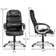 Load image into Gallery viewer, Ergonomic Office High Back Leather Adjustable Chair -Black
