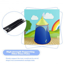 Load image into Gallery viewer, Blue Foldable Castle Kids Play Tent

