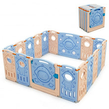 Load image into Gallery viewer, 18-Panel Foldable Baby Playpen Kids Activity Center with Lockable Door
