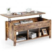 Load image into Gallery viewer, Lift Top Coffee Table with Storage Lower Shelf-Tan
