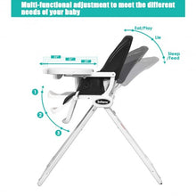 Load image into Gallery viewer, Space Saving Fold Baby High Chair-Black
