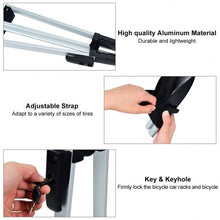 Load image into Gallery viewer, Upright Roof Mount Bike Rack with Anti-theft Lock
