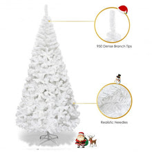 Load image into Gallery viewer, 7 ft  White Artificial PVC Christmas Tree w/ Stand
