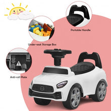 Load image into Gallery viewer, Foot-to-Floor Kids Ride-On Push Toddler Sliding Car-White
