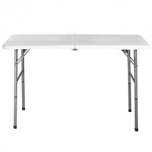 Load image into Gallery viewer, 4&#39; Folding Portable Plastic Outdoor Camp Table
