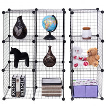 Load image into Gallery viewer, DIY 12 Cube Grid Wire Cube Shelves
