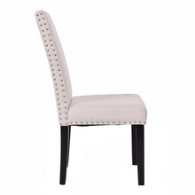 Load image into Gallery viewer, Set of 2 Fabric Upholstered Armless Dining Chairs-Beige
