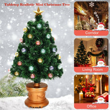 Load image into Gallery viewer, 3&#39; Pre-Lit Fiber Optical Firework Christmas Tree
