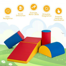 Load image into Gallery viewer, 5-Piece Set Climb Activity Play Safe Foam Blocks-Red
