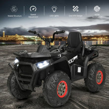 Load image into Gallery viewer, 12 V Kids Electric 4-Wheeler ATV Quad with MP3 and LED Lights-Black
