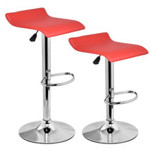 Load image into Gallery viewer, Set of 2 Modern Bar Stools Dinning Counter Chairs-Red
