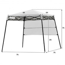 Load image into Gallery viewer, 7 x 7 FT Sland Adjustable Portable Canopy Tent w/ Backpack-White
