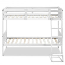 Load image into Gallery viewer, Wooden Bunk Beds Convertable 2 Individual Beds-White
