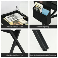 Load image into Gallery viewer, Writing Study Computer Desk with Drawer and Storage Bag-Black
