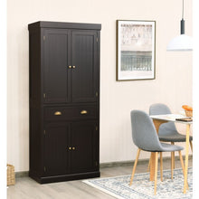 Load image into Gallery viewer, Cupboard Freestanding Kitchen Cabinet w/ Adjustable Shelves-Espresso
