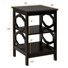 Load image into Gallery viewer, 3-tier Nightstand Sofa Side End Accent Table-Coffee
