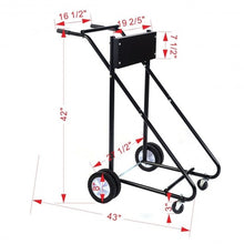 Load image into Gallery viewer, 315 lbs Outboard Heavy Duty Boat Motor Stand Carrier Cart Dolly
