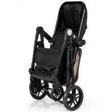 Load image into Gallery viewer, 2-in-1 Foldable Pushchair Newborn Infant Baby Stroller-Coffee
