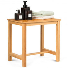 Load image into Gallery viewer, 18&quot; Shower Bench Bamboo Bath Spa Seat
