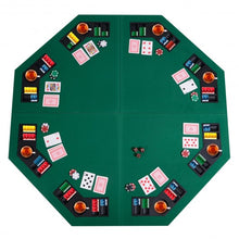 Load image into Gallery viewer, 48&quot; 8 Players Octagon Fourfold Poker Table Top

