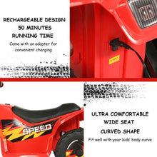 Load image into Gallery viewer, 6V Kids Electric ATV 4 Wheels Ride-On Toy -Red
