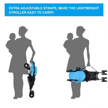 Load image into Gallery viewer, Foldable Lightweight Baby Infant Travel Umbrella Stroller-Light Blue
