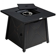 Load image into Gallery viewer, 30� Square Propane Gas Fire Table with Waterproof Cover
