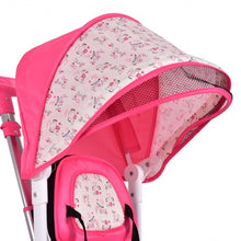 Load image into Gallery viewer, 4-in-1 Detachable Baby Stroller Tricycle with Round Canopy -Pink
