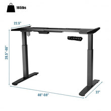 Load image into Gallery viewer, Adjustable Electric Stand Up Desk Frame-Black
