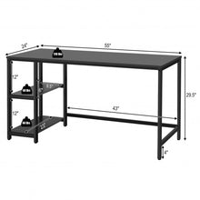 Load image into Gallery viewer, 47&quot;/55&quot; Computer Desk Office Study Table Workstation Home w/ Adjustable Shelf-L
