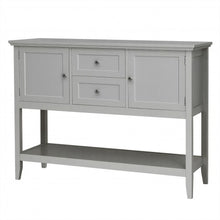 Load image into Gallery viewer, Wooden Sideboard Buffet Console Table  w/ Drawers and Storage-Gray
