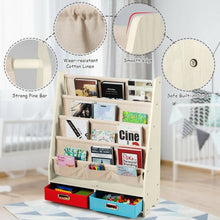 Load image into Gallery viewer, Kids Book and Toys Organizer Shelves-Beige
