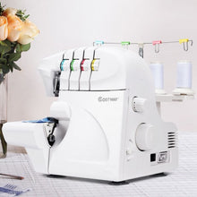 Load image into Gallery viewer, Serger Overlock Sewing Machine with Needles and Lights
