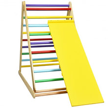 Load image into Gallery viewer, Foldable Wooden Climbing Triangle Indoor Home Climber Ladder
