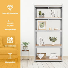 Load image into Gallery viewer, 35.5&quot; x 71&quot; Adjustable 5-Layer 2000 lbs Capacity Tool Shelf -Silver
