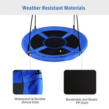 Load image into Gallery viewer, 40" Flying Saucer Tree Swing Indoor Outdoor Play Set-Blue

