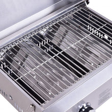 Load image into Gallery viewer, 2 Burner Portable Stainless Steel BBQ Table Top Grill for Outdoors
